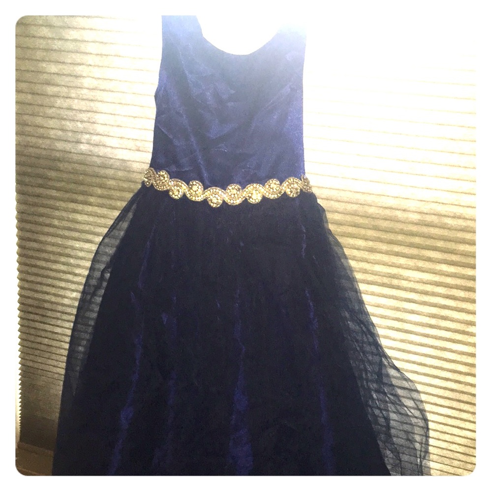 Navy gem dress